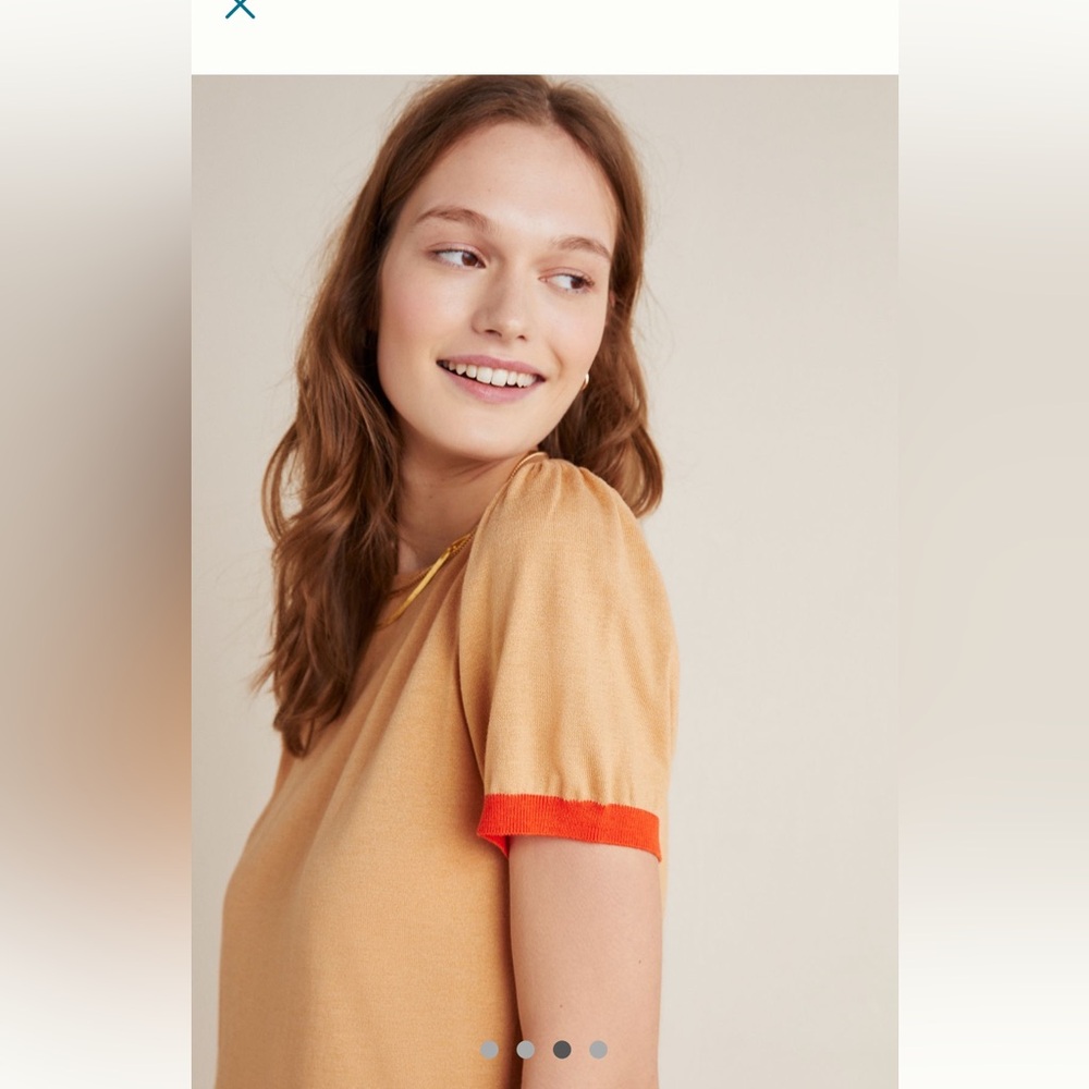 Anthropologie short sleeve lightweight sweater